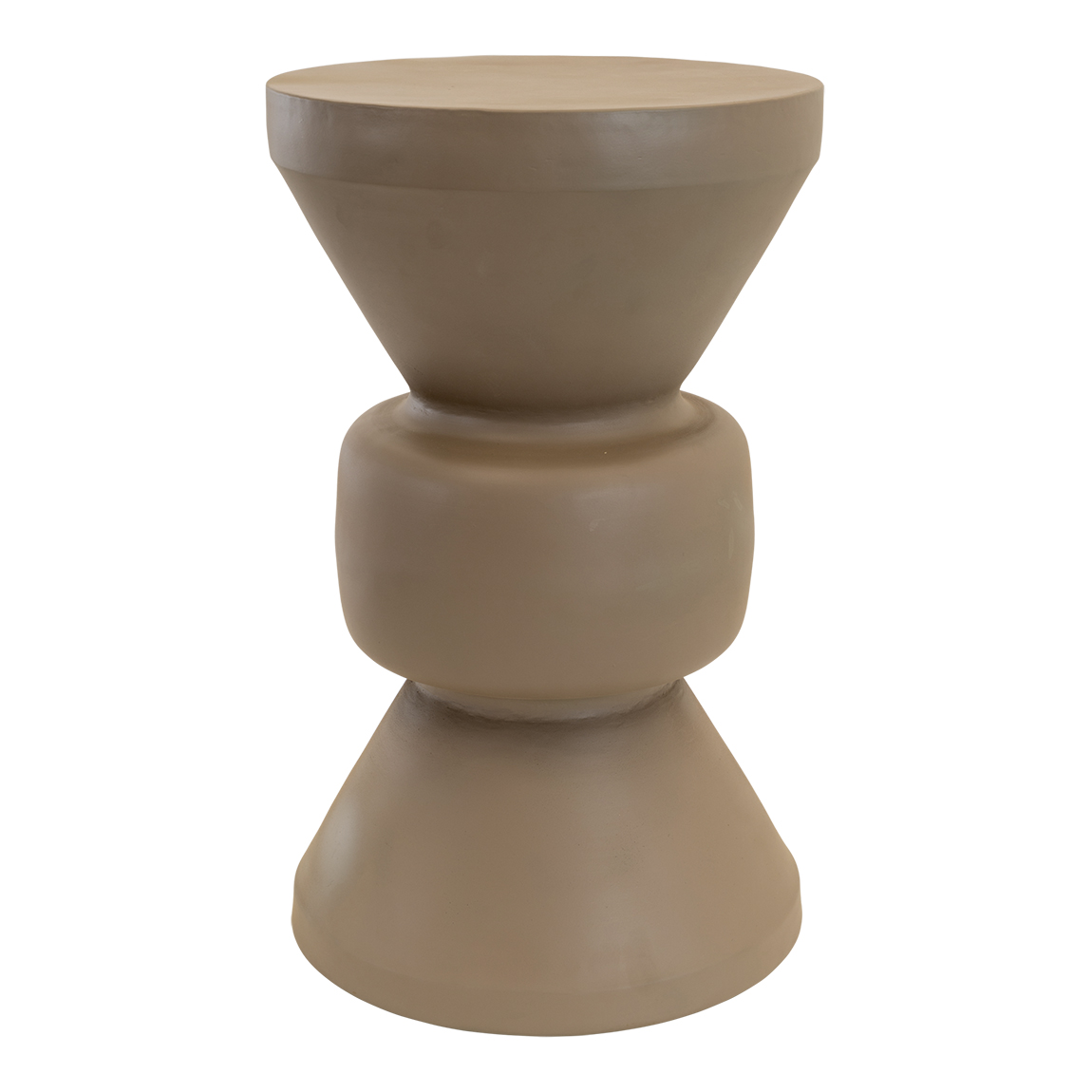 Bijzettafel louis metaal 30 cm taupe Bijzettafel louis metaal 30 cm taupe