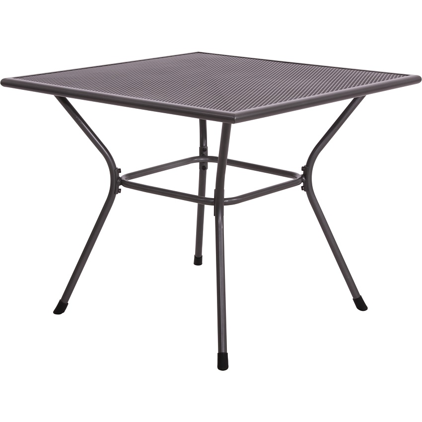 Tuintafel metaal vierkant 90 x 90 cm