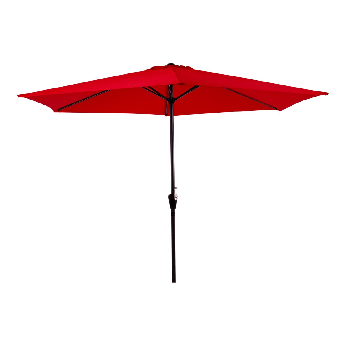Parasol 3 meter met molen en 6 baleinen kleur rood