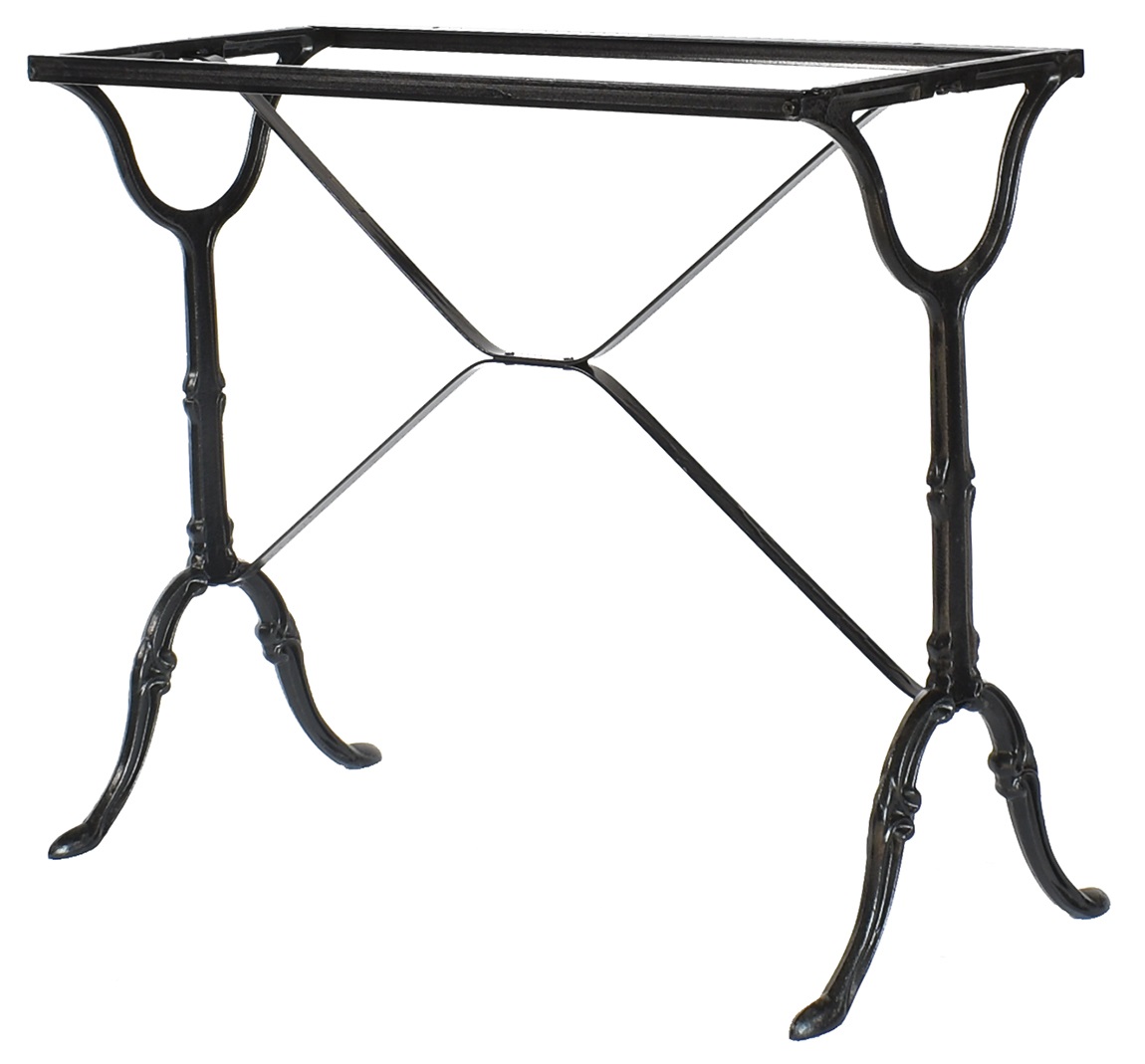 Gietijzer tafelonderstel rechthoek 83 x 36 cm zwart Gietijzer tafelonderstel rechthoek 83 x 36 cm zwart