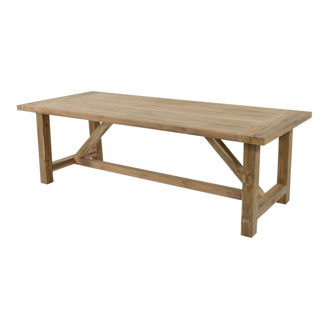 Teakhouten tuintafel Castle 240 x 100 x 76 cm