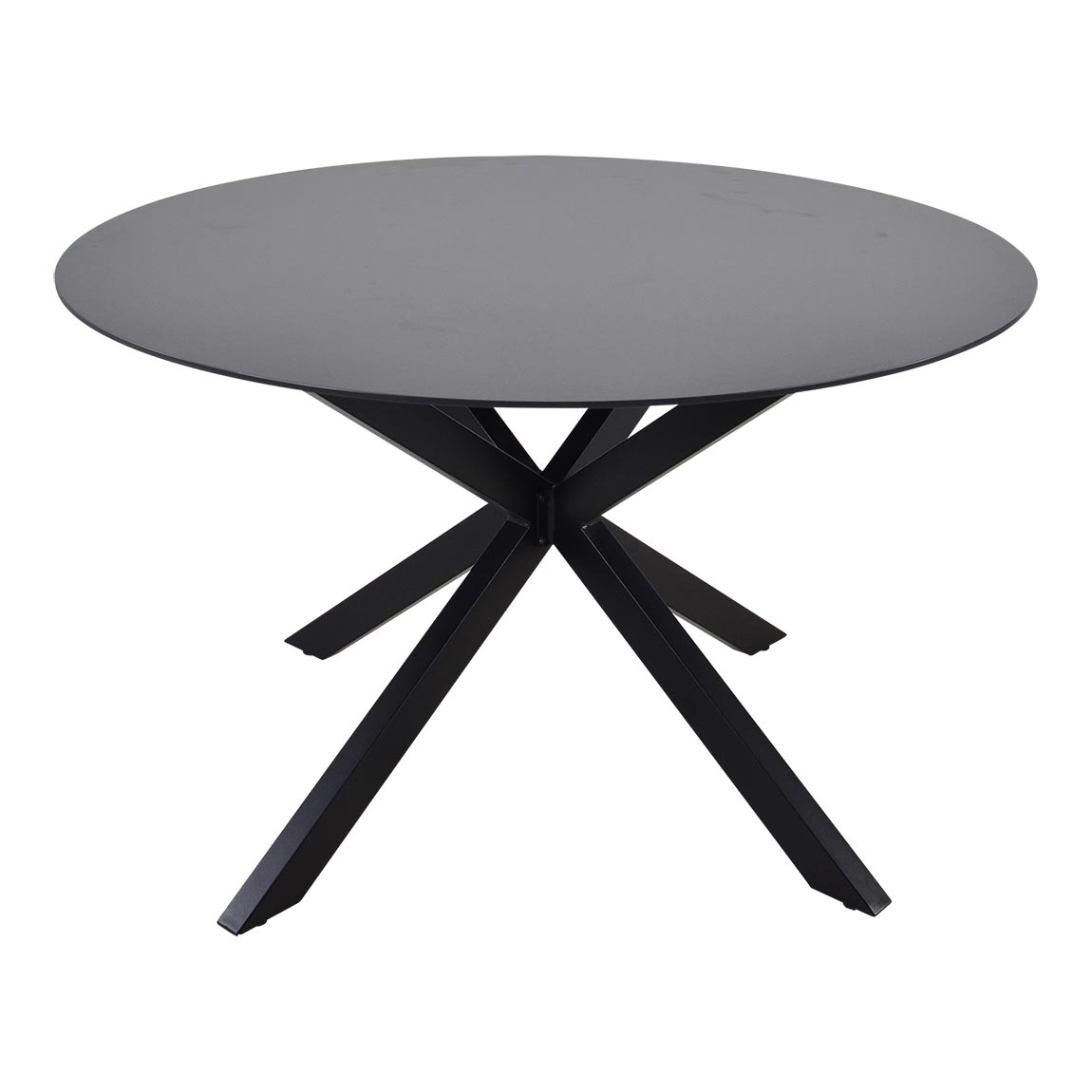 Tuintafel Crest rond 120 cm met industrieel onderstel