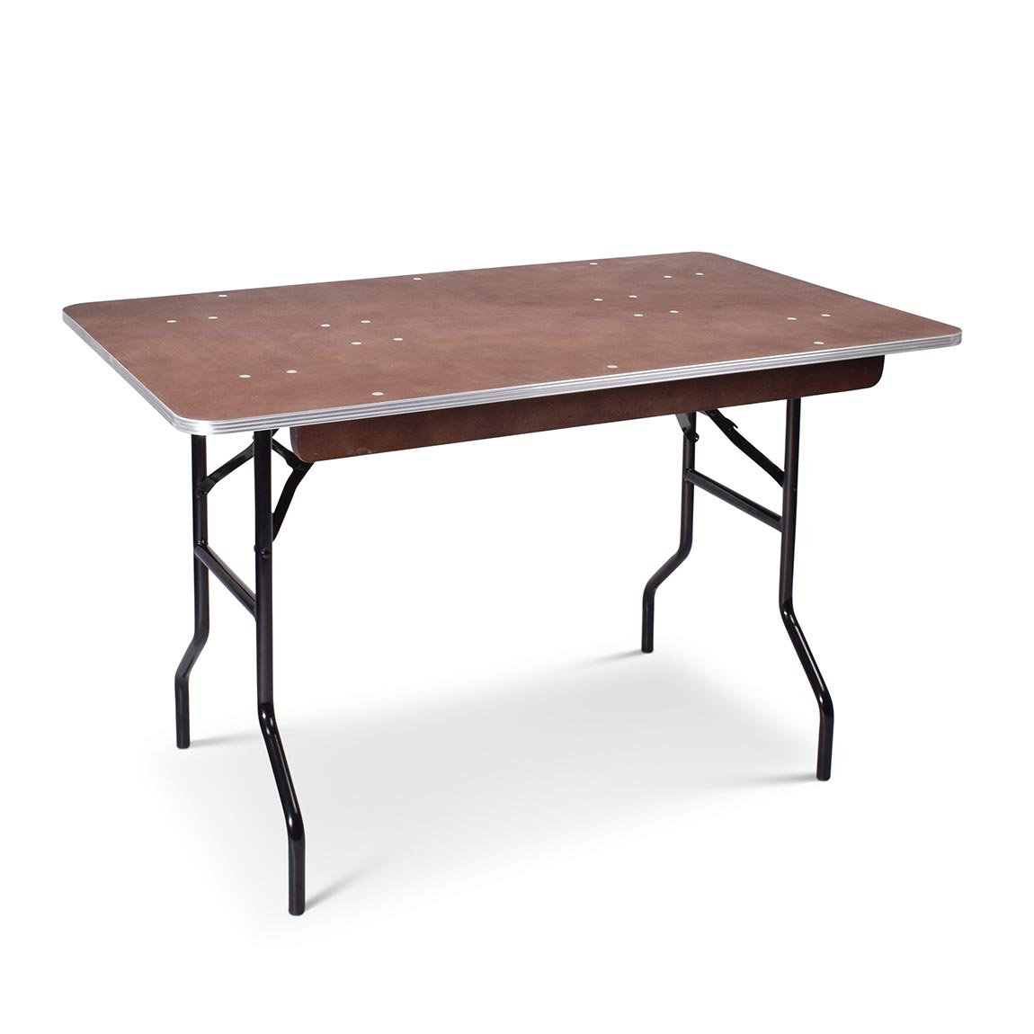 Bankettafel hout met aluminium rand inklapbaar 122 cm Bankettafel hout met aluminium rand inklapbaar 122 cm