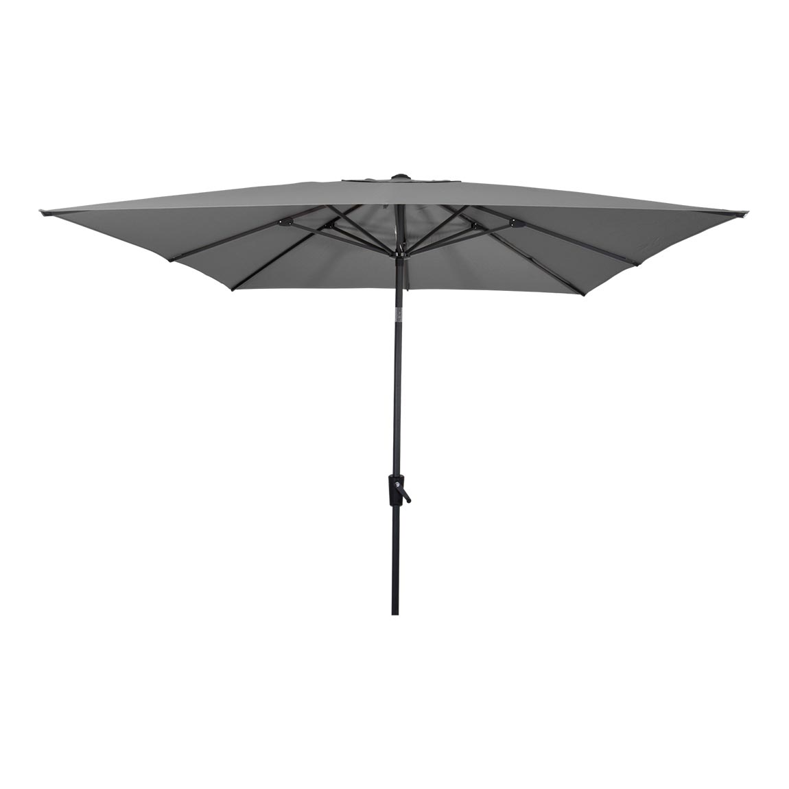 Parasol vierkant met molen grijs