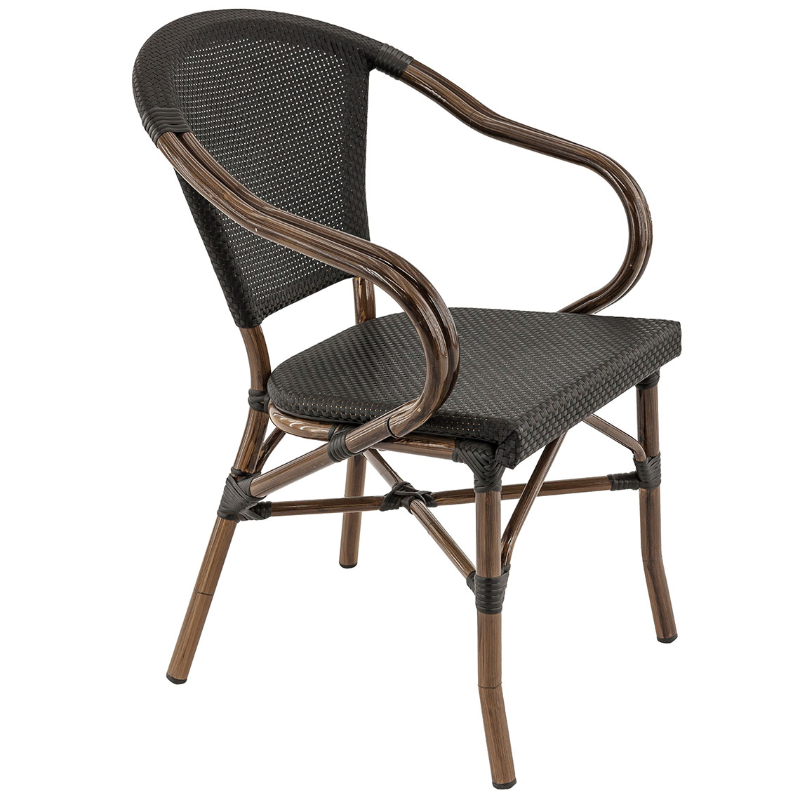 Bistrostoel Montmartre bamboe look met textileen zitting Bistrostoel Montmartre bamboe look met textileen zitting