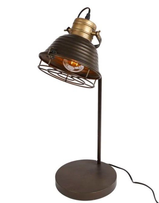 Bureaulamp metaal verstelbaar 22 x 25 x 61 cm Bureaulamp metaal verstelbaar 22 x 25 x 61 cm