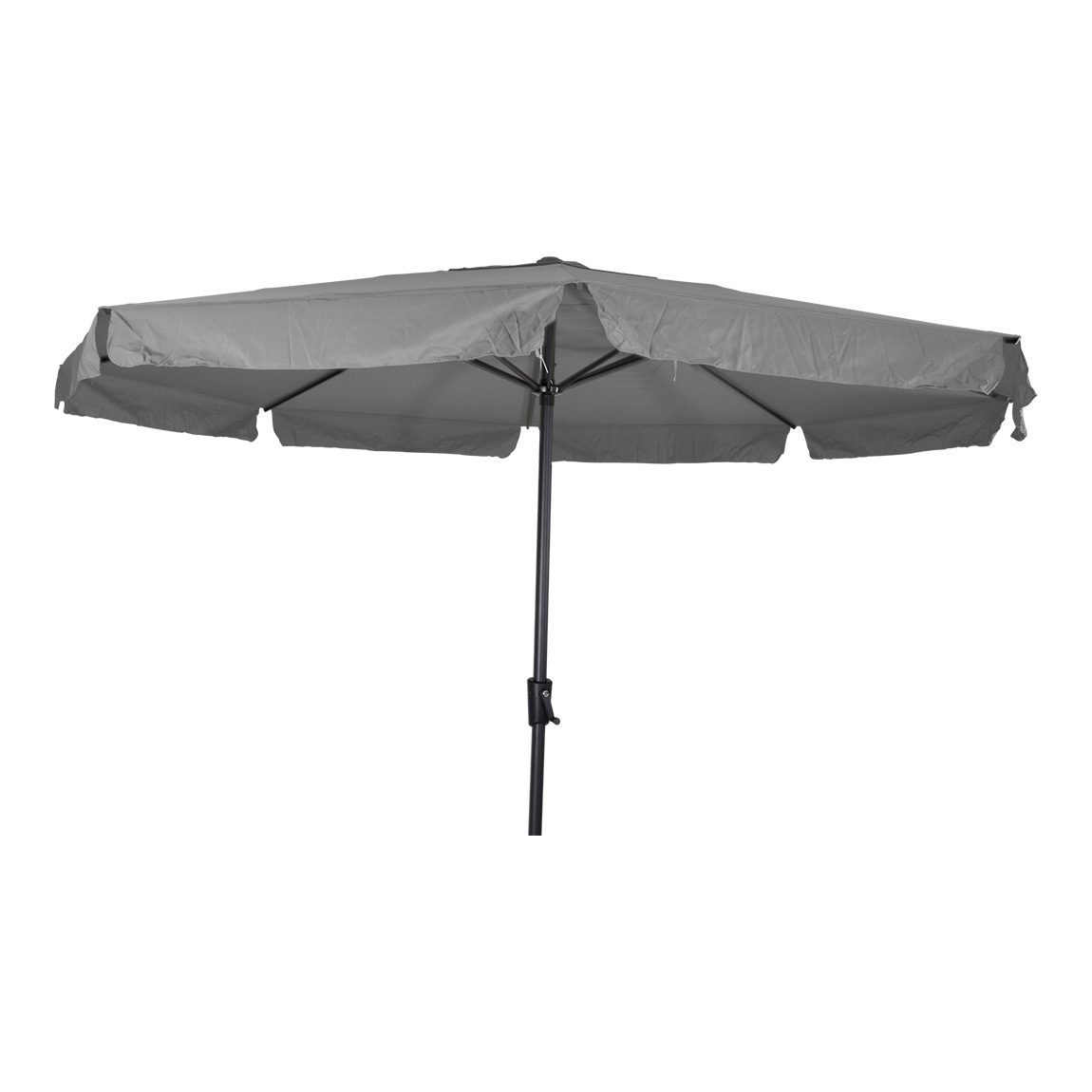 Parasol Libra rond 3,5 meter met molen kleur grijs