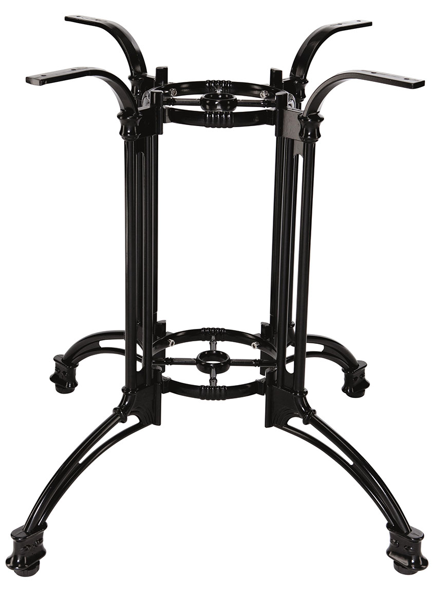 Aluminium tafelonderstel grande 70 cm hoog 4 poot Aluminium tafelonderstel grande 70 cm hoog 4 poot