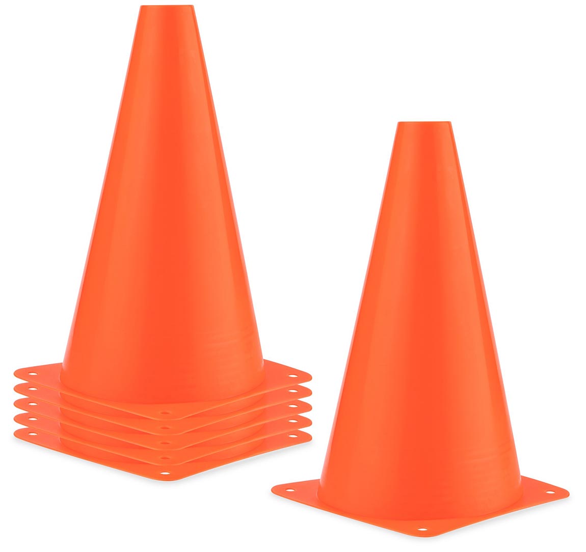 Slalom pionnen soft 23 cm hoog set van 6 stuks