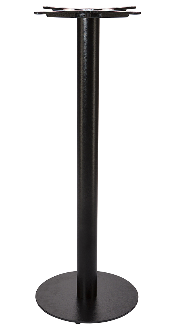 Statafelonderstel metaal met 40 cm ronde voet 108 cm hoog Statafelonderstel metaal met 40 cm ronde voet 108 cm hoog