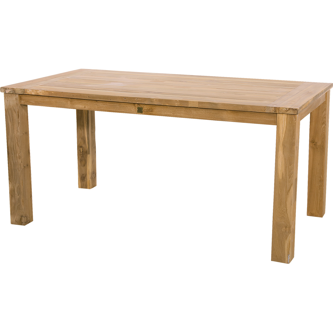 Teakhouten tuintafel 180 x 90 cm met blokpoten