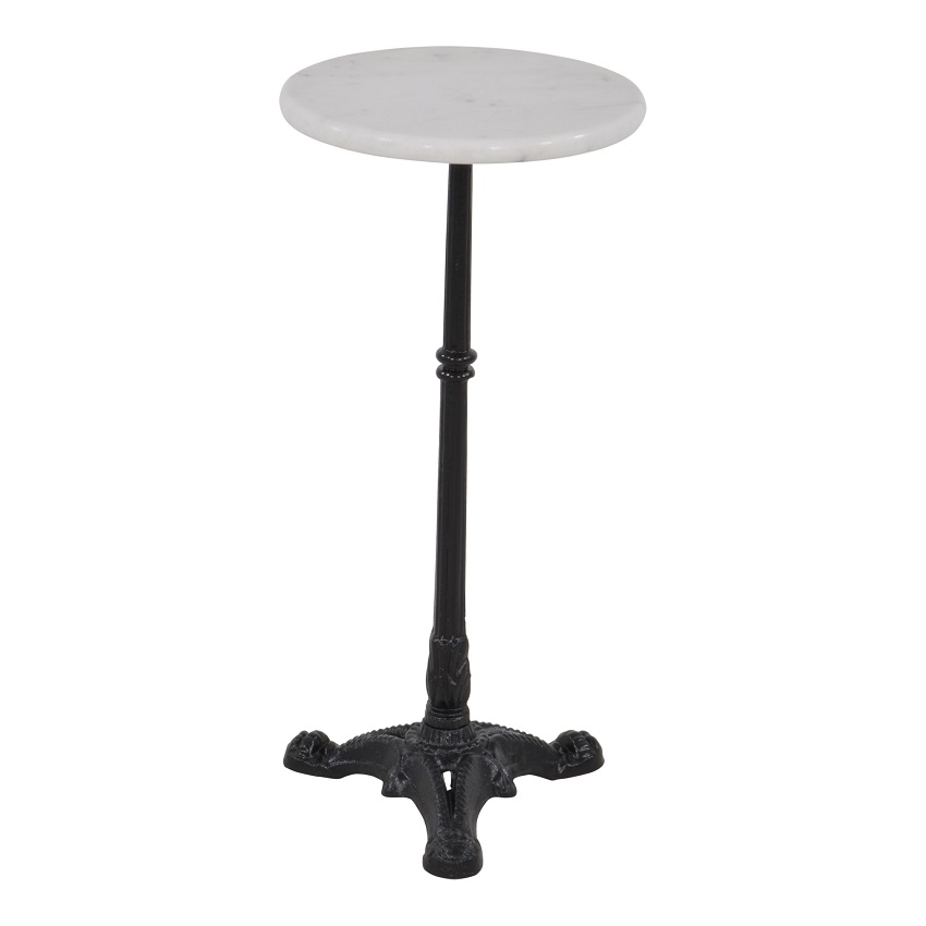Bijzettafel marmer rond 30 cm x 60 cm hoog Bijzettafel marmer rond 30 cm x 60 cm hoog