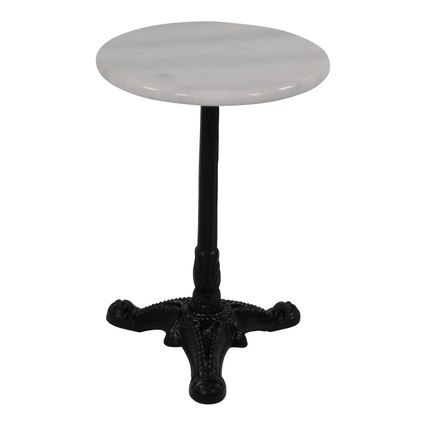 Bijzettafel marmer rond 30 cm x 40 cm hoog Bijzettafel marmer rond 30 cm x 40 cm hoog